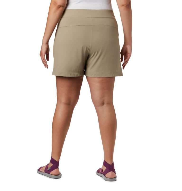 Women's Columbia Anytime Casual Shorts Khaki | Plus Size CA-D1LA3